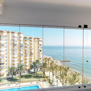 Palmenstrand , Algarrobo Costa Spanien